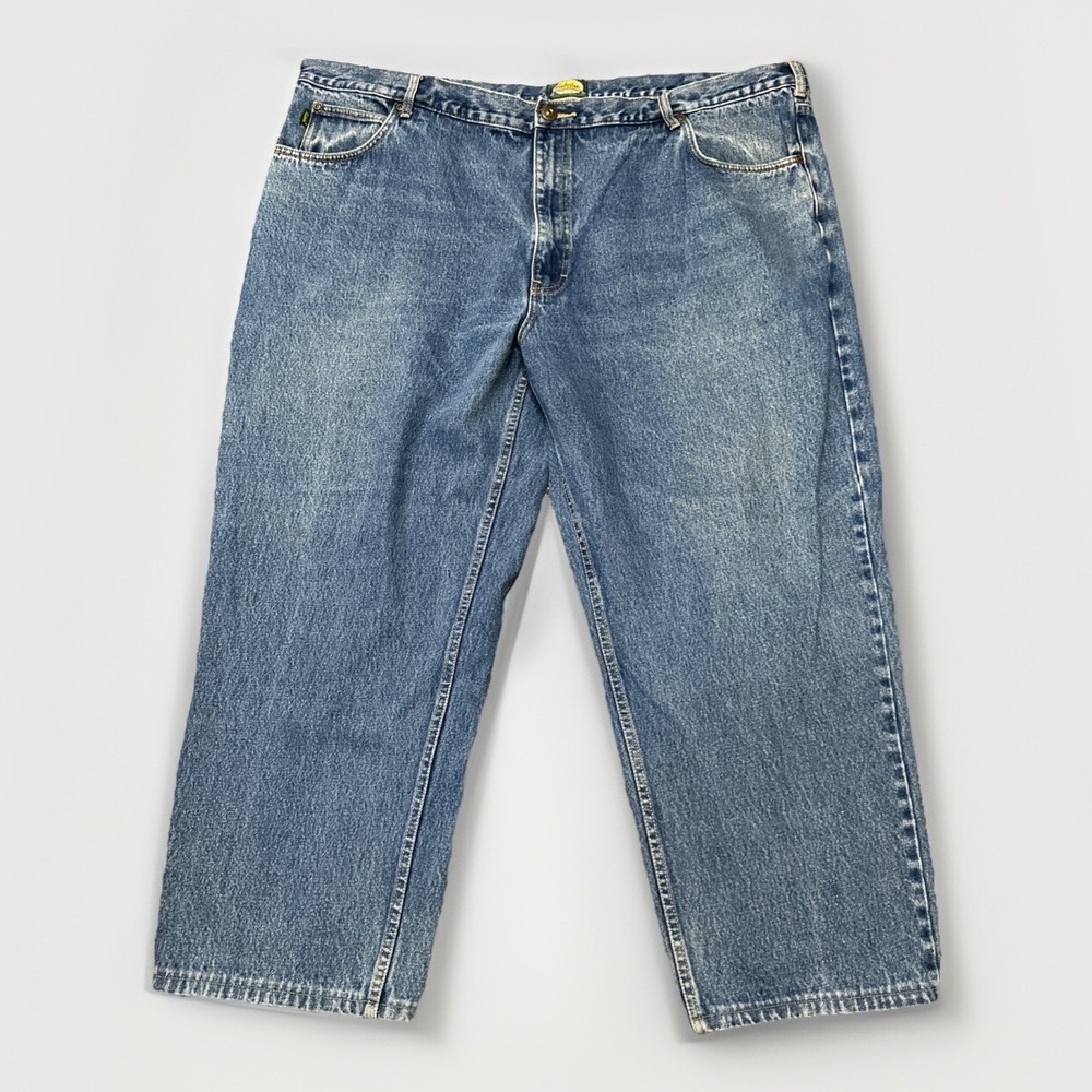 Cabela's Jeans Mens Big‎ & Tall 50x30 Relaxed Fit Tapered Blue Denim (50x28)